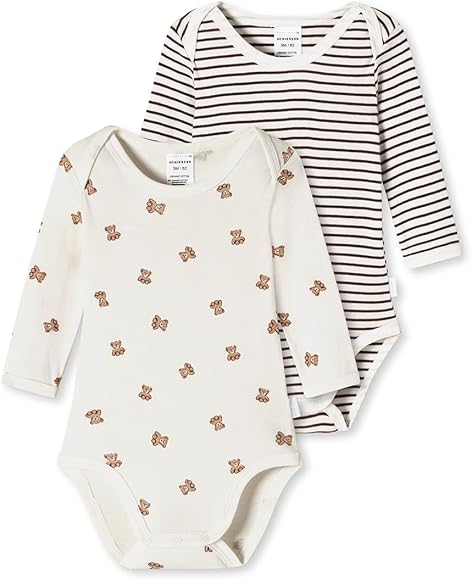 Schiesser unisex 2PACK Body cu mânecă lungă din bumbac organic - Fabricat în Europa