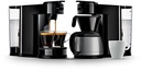 Philips Senseo HD6592/60 Aparat de cafea 2 în 1 Switch, 1450 W, 7 căni, 40 x 15 x 27 cm, Negru