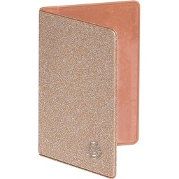 Exacompta - 5105143E - Suport card - Glitter și material patentat - Pentru depozitarea mai multor carduri, carduri de credit sau cantină - 10 cm x 7 cm - Eden Collection - Silk Gold