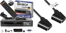 Bamof 2225 PRO Receptor satelit Receptor digital prin satelit (HDTV, DVB-S / DVB-S2, HDMI, SCART, 2X USB, Full HD 1080p) [Preprogramat pentru Astra, Hotbird și Türksat] + cablu HDMI