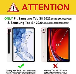 Husă de protecție Acelive pentru tabletă pentru Samsung Galaxy Tab S8 Plus 2022/Tab S7 FE 2021/Tab S7 Plus 2020 Suport pentru creion încorporat de 12,4 inchi