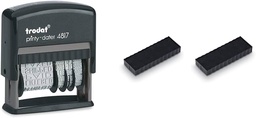Tampă de schimb Trodat 6/4817 pentru Printy 4917, 4813, 4817, 4812 și 48313 - cerneală de ștampilă neagră, pachet de 2, 694651
