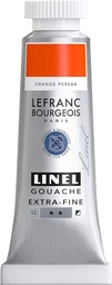 Lefranc & Bourgeois 301176 Linel Gouache acuarele extra-fine și netede, cu intensitate maximă a culorii, luminozitate pentru aplicare fără dungi, tub 14 ml - roșu carmin