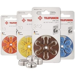 Baterii pentru aparate auditive Telefunken dimensiune 312 (60 baterii)