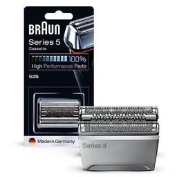 Piesă de bărbierit de schimb pentru aparatul de ras electric Braun Series 5 52S, compatibil cu aparatele de ras pentru bărbați Seria 5 (vechea generație), argintiu, pachet de 1