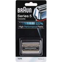 Cap de ras aparat de ras electric Braun Series 5, piesa de ras de schimb compatibila cu aparatele de ras pentru barbati Seria 5, 51S, argintiu | 1 pachet