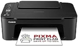 Imprimantă WiFi 3-în-1 PIXMA TS3551i pentru birou, copiator și scaner - Compatibil cu planul de imprimare PIXMA - Imprimare fotografii fără margini - Imprimare/Scanare wireless prin cloud și smartphone (alb)