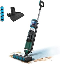Mop electric Cecotec FreeGo Spălare și aspirare. 200 W, spălare și aspirare simultan, autonomie de 35 de minute, rolă Jalisco absorbantă, rezervor pentru apă curată și murdară, pulverizator și bază