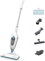 BLACK + DECKER FSMH13E5-QS Mașină de curățat cu abur cu detergent de mâini - 5 în 1 - 1300 W - Capacitate rezervor: 350 ml - A ucis 99,9% din bacterii - Timp de încălzire: 25 de secunde - Multi-suprafețe