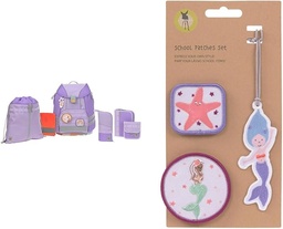 LÄSSIG Set ghiozdan 7 piese copii/set școală Flexy Unique violet/violet