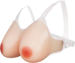 Vollence Strap on sâni din silicon sân silicon fals forme de sân din silicon false sâni forme de sân proteză pentru mastectomie cross dresser femei trans cosplay cancer transgender crossdresser