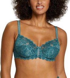 SANS COMPLEXE Femei Arum70564_Parent Sutien cu intarituri din dantela, Clasic, Femeie, Model Arum, Verde Brad, 105d, Balsam, 90D EU