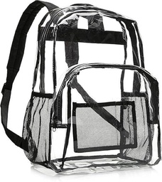 Rucsac de școală Amazon Basics, rucsac pentru femei, rucsac pentru bărbați, rucsac pentru copii, transparent din PVC, îndeplinește standardul stadionului, transparent