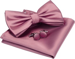 GUSLESON Cravată clasică multicoloră pentru bărbați, 8 cm, Dusty Rose L