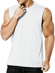 MEETYOO Tricou fără mâneci pentru bărbați, cămașă sport fără mâneci, tricou pentru fitness, tricou fără mâneci pentru alergare, jogging, sală