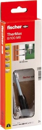 sistem de fixare la distanță fischer TherMax 8 / 80 M6 (2) pentru materiale izolatoare, dibluri de izolație pentru atașarea sarcinilor ușoare în sisteme termoizolante compozite, cu con anti-rece