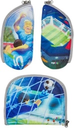 Set accesorii ghiozdan ergobag Zippies 3 piese pentru fotbal copii, baieti si fete - verde
