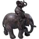 Figurină decorativă Kare Design Dumbo Uno, negru, obiect decorativ, elefant, 19x18x9 cm (H/L/D)