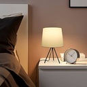 Lucide GREASBY - Tischlampe - Ø 14 cm - 1xE14 - Bej, 14 x 14 x 26 cm [Clasa de energie A++]