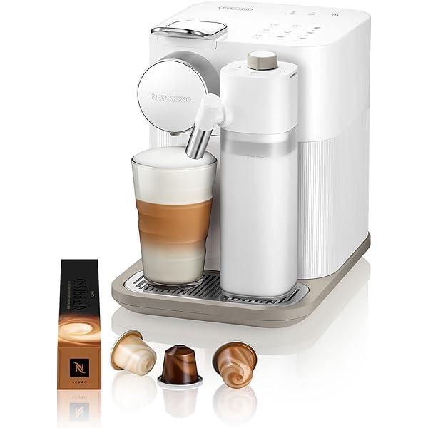 Aparat de cafea Nespresso De'Longhi EN640.W Gran Lattissima cu capsule cu sistem automat de lapte, presiune 19 bar, 1400W, alb