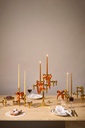 Set lumanari pentru unghii din stofa, ceara, bej, 29 cm, 150 grame