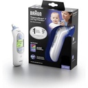 Termometru pentru ureche Braun ThermoScan 7 (Age Precision, afișaj al temperaturii cu coduri de culori, febră, sigur, igienic, precis clinic, blând) IRT6520, 1 bucată (pachet de 1), digital
