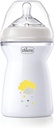 Biberon Chicco Natural Feeling Anti-colici 6+ luni 330 ml, Biberon cu tetina din silicon moale si flexibila, potrivit pentru alaptare, roz