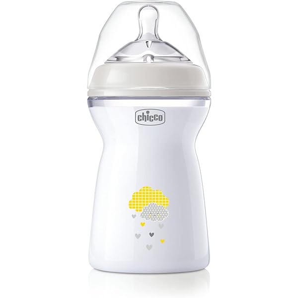 Biberon Chicco Natural Feeling Anti-colici 6+ luni 330 ml, Biberon cu tetina din silicon moale si flexibila, potrivit pentru alaptare, roz