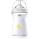 Biberon Chicco Natural Feeling Anti-colici 6+ luni 330 ml, Biberon cu tetina din silicon moale si flexibila, potrivit pentru alaptare, roz
