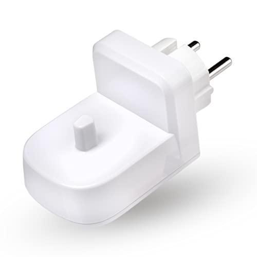 Încărcător de perete pentru periuță de dinți electrică pentru priză UE de la ProofVision pentru Oral-B/Braun (modele cu excepția seriei IO-seriehn și Pulsonic)