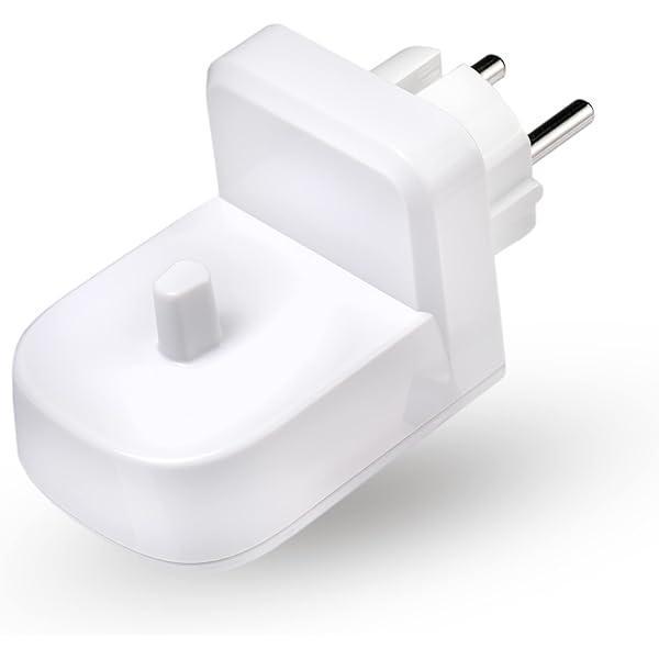 Încărcător de perete pentru periuță de dinți electrică pentru priză UE de la ProofVision pentru Oral-B/Braun (modele cu excepția seriei IO-seriehn și Pulsonic)
