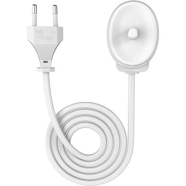 Încărcător de perete pentru periuță de dinți electrică pentru priză UE de la ProofVision pentru Oral-B/Braun (modele cu excepția seriei IO-seriehn și Pulsonic)