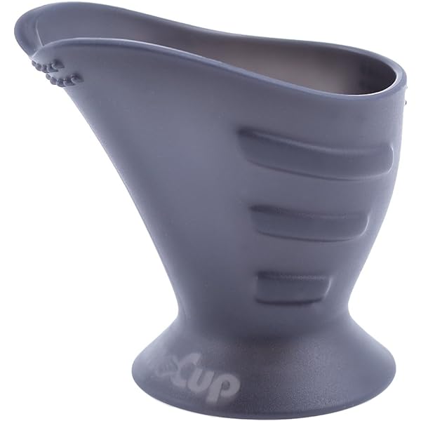 Hoppediz, plastic, ceașcă de băut CamoCup potrivită pentru toți bebelușii să învețe să bea, precum și pentru copiii și adulții cu limitări senzoriomotorii, antracit