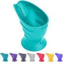 Hoppediz, plastic, ceașcă de băut CamoCup potrivită pentru toți bebelușii să învețe să bea, precum și pentru copiii și adulții cu limitări senzoriomotorii, antracit