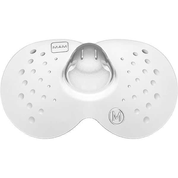 Protecții pentru mamelon MAM mărimea L (ø 23 mm) într-un set de 2, mamelonuri extra moi pentru protecție la alăptare, protecție pentru mamelon pentru contact maxim cu pielea dintre mamă și copil