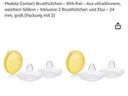 Protecții pentru mamelon Medela Contact – Fără BPA – Fabricat din silicon ultra-subțire, moale – Include 2 protecții pentru mamelon și carcasă – 20 mm, mediu