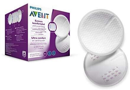 Tampoane de alăptare de unică folosință Philips Avent Pachet de 60 de ultraconfort și siguranță, alb (model SCF254/61)