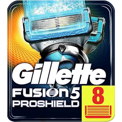 Gillette Fusion5 ProShield - Lame de ras pentru bărbați - Pachet de 12