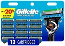Gillette Fusion5 ProShield - Lame de ras pentru bărbați - Pachet de 12