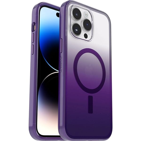 Seria de huse transparente OtterBox cu MagSafe pentru iPhone 14 Pro Max, rezistentă la șocuri, la cădere, ultra subțire, husă de protecție subțire, testată standard militar de 2 ori, galanta