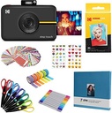 Set de călătorie KODAK Step Touch de 13 MP și imprimantă instantanee cu ecran tactil LCD de 3,5 inchi (negru)
