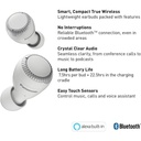 Căști Bluetooth Panasonic RZ-S300WE-K True fără fir, ultracompacte, control vocal, fără fir, până la 30 de ore de viață a bateriei