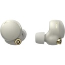 Căști Sony WF-1000XM4 True Wireless cu anulare a zgomotului (până la 24 de ore de autonomie a bateriei, conexiune Bluetooth stabilă, optimizată pentru Alexa și Asistent Google, mâini libere) argintiu