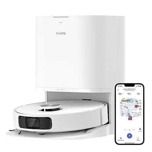 Robot aspirator dreame L10 Prime și robot de curățare cu stație automată de spălare a mopului, ridicare mopan de 7 mm, navigație LDS, putere de aspirație 4000 Pa, cartografiere 3D, WiFi/APP