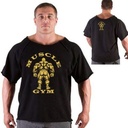 MUSCLE GYM Pantaloni de antrenament pentru culturism pentru bărbați, din bumbac, haine de gimnastică Tricouri Îmbrăcăminte de gimnastică hardcore Negru