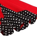 IWEMEK Rochii Rockabilly Retro Vintage Ani 1950 pentru Femei, Elegante de Vară, Jupon până la genunchi, Rochii de seară Rochii de petrecere Rochii de cocktail Fusta plisată Buline roșii