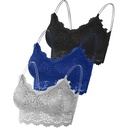 Sutien de damă Leezepro 1/3/6 pachet fără sârmă Push Up Crop Top Set de sutien bustier sexy din dantelă Sutien sport pentru fitness de zi cu zi