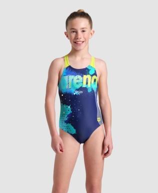 Costum de baie Kikko V pentru femei ARENA Damen Costum de baie dintr-o bucată cu grafică cu spatele în V (pachet 1)
