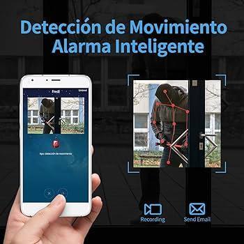 FREDI Cameră IP Spion/Cameră ascunsă HD 1080P Mini Cameră WiFi Spion P2P Cameră de supraveghere portabilă fără fir/Detecție mișcare Suport card de până la 128 GB (nu este inclus) Cameră de securitate