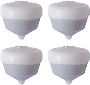 Siroflex Set de 4 cartușe de schimb UNI 3-A Purificator de apă de la robinet Purificator de apă Baterie universală pentru finisarea apei de bucătărie pentru îndepărtarea clorului cu filtru de cărbune activ